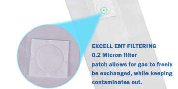 حقيبة نمو النبات القابلة للتعقيم أكياس تفرخ أكياس تفرخ الفطر الزراعية 0.2 ميكرون مرشح التصحيح أكياس الركيزة الفطر 1