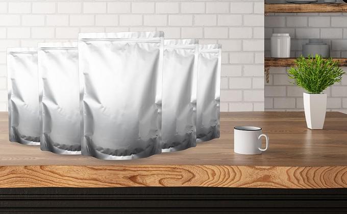 أكياس مايلر للتغليف - أكياس قابلة للغلق بالحرارة لتغليف المواد الغذائية والحلوى والسكر والوجبات الخفيفة والأعشاب - ختم مقاوم للرائحة 22