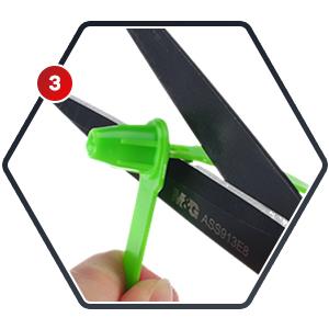 أغطية باب شاحنة بلاستيكية أغطية أمنية معصومة من التلاعب 8