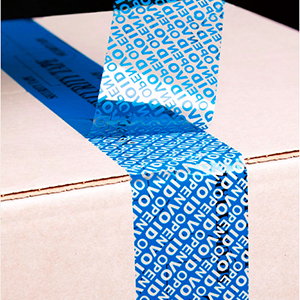 شريط أمني أحمر مزود برقم تسلسلي (48 ملم × 50 ملم × 2 ملم ، 100% نقل إجمالي ، ضخم للغاية 8