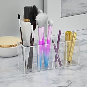 acrylic makeup brush holder