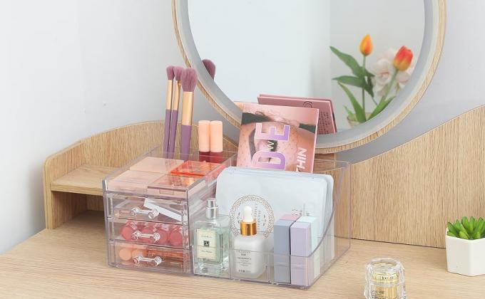 حاويات واضحة لترتيب 7 أدوات أدوات التنظيف 0