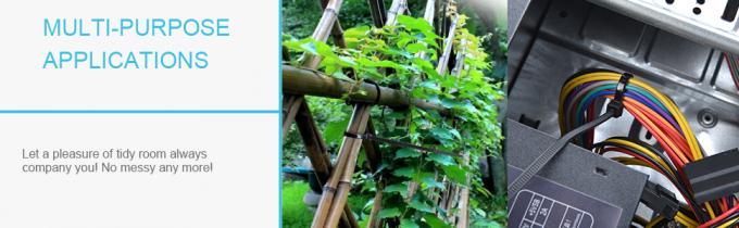 ربطات السحب الثقيلة 8 بوصات، ربطات بلاستيكية عالية الجودة مع قوة الشدّة، ربط ربطة عنق نايلون سوداء ذاتية القفل 2