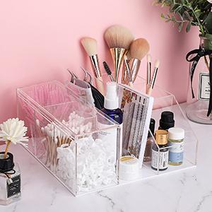 منظم الجمال، منظم رف العرض، منظم الماكياج الواضح، إضافة الرموش 5