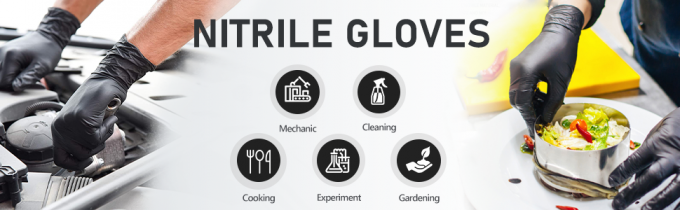 قفازات النتريل، 4mil-100 Count، قفازات لمرة واحدة خالية من اللاتكس، قفازات لمرة واحدة للأسرة، آمنة الغذاء 0
