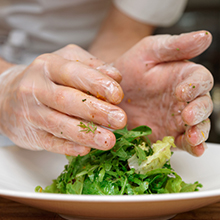 قفازات قابلة للتسميد بنسبة 100%، قفازات القمح والذرة، قفازات إعادة استخدام في خدمة الأغذية، قفازات الطبخ، صديقة للبيئة 4