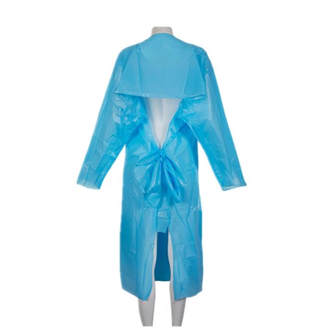 الملونة المطبخ البلاستيكية المستدامة المئزر البولي إيثيلين مرة واحدة CPE طويلة الأكمام المئزر الرجال النساء تنظيف البالغين 2