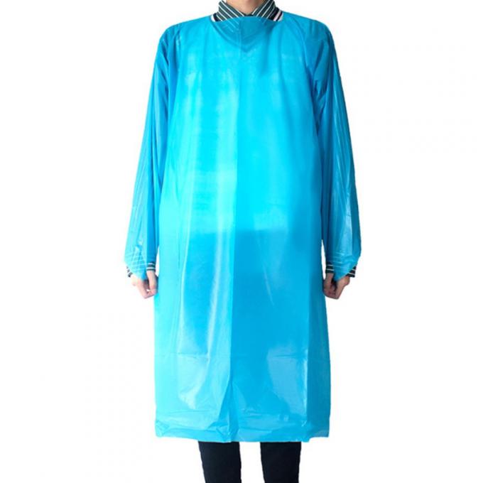 الملونة المطبخ البلاستيكية المستدامة المئزر البولي إيثيلين مرة واحدة CPE طويلة الأكمام المئزر الرجال النساء تنظيف البالغين 5