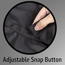 غطاء الحلاقة حجم كبير مع إغلاق مقفل قابل للتعديل غطاء صالون حلاقة الشعر المقاوم للماء للرجال والنساء والأطفال الأسود 12