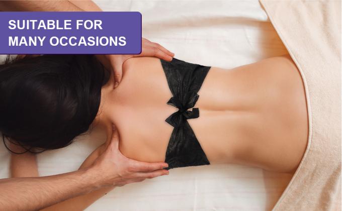 حمالة صدريّة عطلة مضروبة ملابس داخليّة بدون أحزمة ملفوفة بشكل فرديّ الحجم العام لمحلّات التجميل، المنتجعات الصحّية، التسمير بالبخار 1