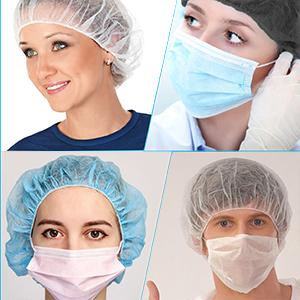 قبعات بوفانت قبعة دش لمرة واحدة فندق مخصص للخدمات المريحة حمام سبا قبعة شعر مقاومة للماء قبعة رأس بيضاء لمرة واحدة 4