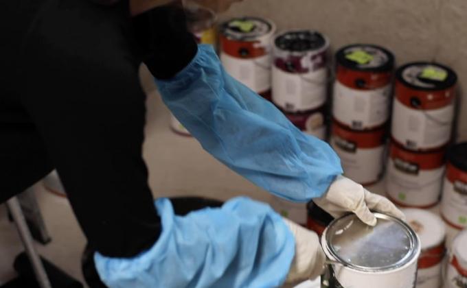 واقي اليد غير المنسوج مغلقات مرنة ذراع متينة قطعة يدية مقاومة للماء غطاء أكمام ميكروبوروس مرة واحدة 0