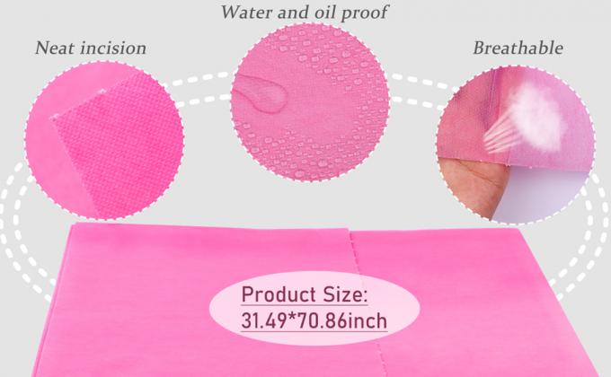 أوراق طاولة تدليك لمرة واحدة، تدليك مقاوم للماء أوراق غطاء سرير SPA 31.5 "&times; 71" 0