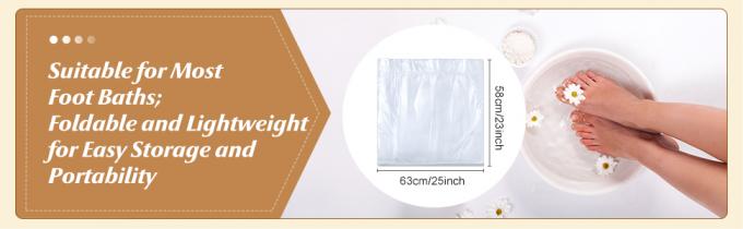 ملحقات حمام القدم القابلة للاستخدام المحمولة حقائب حوض الاستحمام البلاستيكية كيسات سبا للكعب الرقيق الكبير ملحقات حمام القدم القابلة للتخلص 0