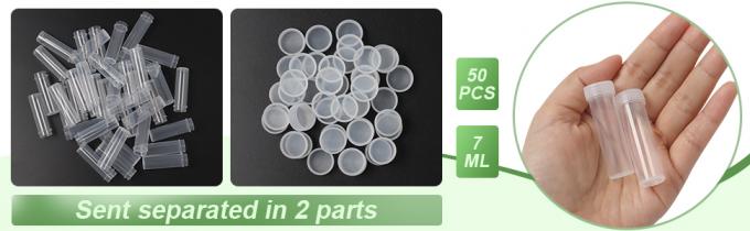 أقراص بلاستيكية مع أغطية زجاجات عينة القارورة أقراص بلاستيكية مع غطاء أقراص بلاستيكية للأغراض الصغيرة 4
