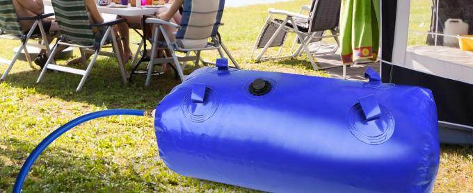 خزان المياه حاوية تخزين قابلة للطي حقيبة صمام المثانة للخييم RV مقاوم للجفاف مكافحة الحرائق 0