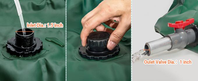 بثورات تخزين المياه في حالات الطوارئ - كيس مياه ناعم ذو سعة كبيرة ، خزان بثور قابل للطي لمقاومة الجفاف 0