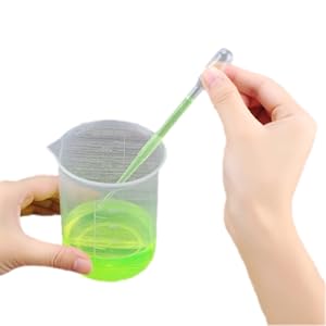 أسطوانات وأكواب بلاستيكية مع 5 أنابيب، 10 مل 25 مل 50 مل 100 مل أسطوانات، 50 مل 100 مل 250 مل 500 مل 1000 مل 1