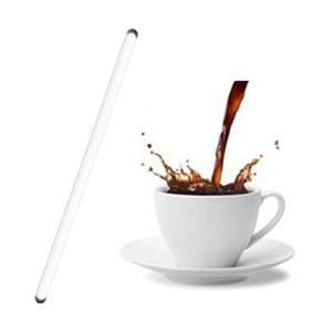 مختبر العلوم الطبية عصا زجاجية 12 بوصة الطول عصا خلط الزجاج عصا خلط عصا خلط مع كلا الطرفين 5