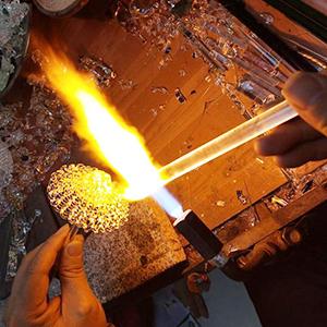 مختبر العلوم الطبية عصا زجاجية 12 بوصة الطول عصا خلط الزجاج عصا خلط عصا خلط مع كلا الطرفين 6