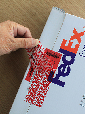 الضمانات الأمنية غير المضادة للتلاعب (أحمر، 1 × 3.35 بوصة، أرقام تسلسلية) 1