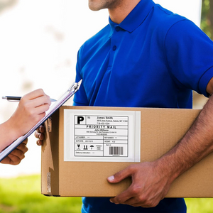 100 حزمة 7"&times;10" أكمام العلامة الشحنية - حزمة غطاء غطاء مع قشرة ملصقة ذاتيا والختم 6