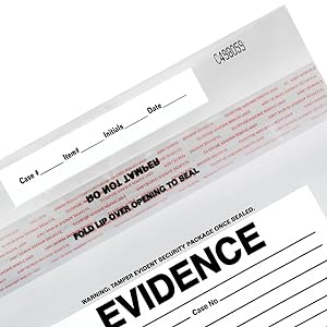 أكياس الأدلة، أرقام التسلسلي و تمزيقها، كيس الأمان المقاوم للتلاعب بإغلاق مع ترقيم متسلسل 0