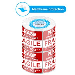 2x3 fragile label