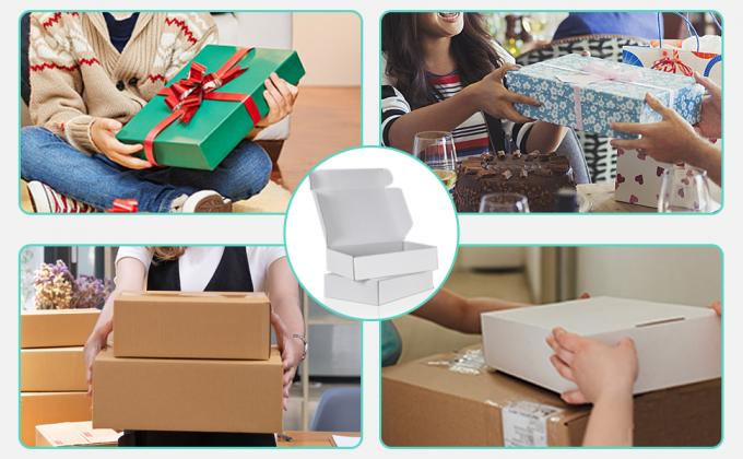 صناديق البريد من الورق المقوى البيضاء، صناديق البريد المتوسطة للتعبئة التجارة الصغيرة 1