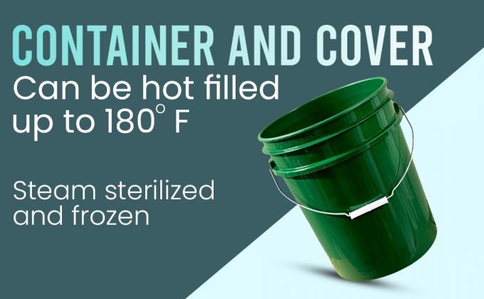 7 غالون دلو من الدرجة الغذائية السوداء + أغطية غاما، تخزين حاوية خالية من BPA، أكياس HDPE دائمة 0