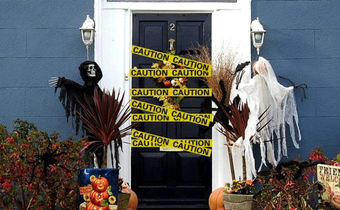 شريط التجميل لليوم الخارق من أجل المنازل المسكونة، ديكور الحديقة، الحفلات 9