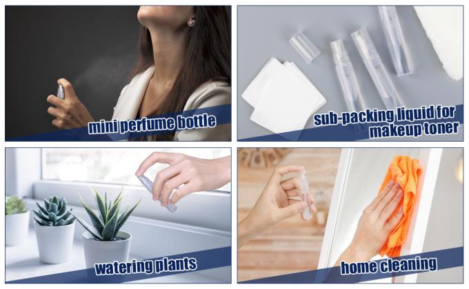 زجاجة رش زجاجات رش بلاستيكية 3.4 أونصة/100 مل 2حزمة مرشح وضع الماكياج TSA المعتمدة تجميل فارغ قابل لإعادة تعبئة 6