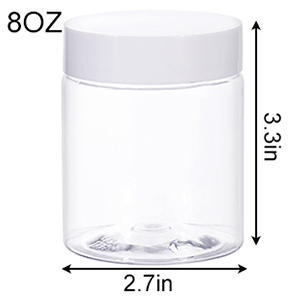 حاويات مع أغطية أوعية بلاستيكية حاويات للطين مع أغطية ضيقة المياه البيضاء والملصقات التخزين المصغر للقيام بنفسك 0