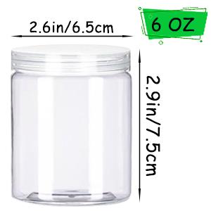 حاويات مع أغطية أوعية بلاستيكية حاويات للطين مع أغطية ضيقة المياه البيضاء والملصقات التخزين المصغر للقيام بنفسك 3