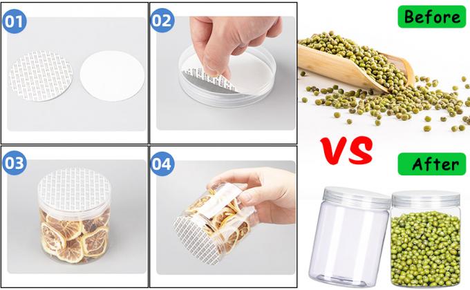 حاويات مع أغطية أوعية بلاستيكية حاويات للطين مع أغطية ضيقة المياه البيضاء والملصقات التخزين المصغر للقيام بنفسك 8