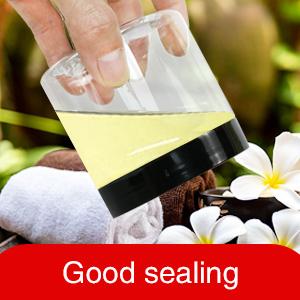 أوعية بلاستيكية مستديرة واضحة ضد التسرب أوعية بلاستيكية مع غطاء للتخزين للسفر، ظلال العين، الأظافر، الطلاء 1