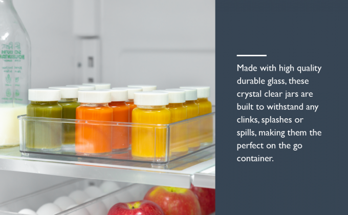 زجاجية عصير شوت زجاجات مع أغطية - 8 حزمة 3.5 أوقية صغيرة واضحة قابلة لإعادة الاستخدام مع أغطية لتخزين العصير المشروبات 11