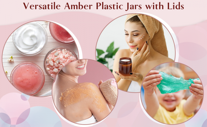 زجاجات بلاستيكية من النحاس مع أغطية و ملصقات، 12 حزمة حاويات تجميلية بنية فارغة لمنتجات التجميل، زبدة الجسم 4