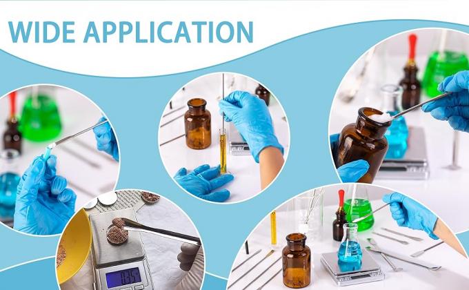 معمل الفولاذ المقاوم للصدأ (Spatula) ميكرو سكوب (Micro Scoop Reagent) مختبر خلط المواد (Spatula) 22 سم بطول ملعقة أخذ العينات 4