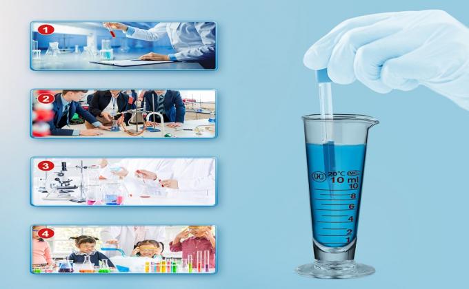 كوب قياس مختبر مع فم عريض الزجاجي كأس مخروط الموزع السائل قياس أسطوانة 0