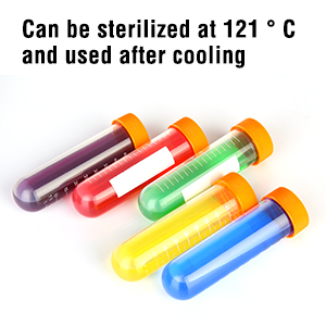 SCIENCE LAB العلوم الابتدائية أنابيب الاختبار الكبيرة مع الوقوف، مجموعة من 10 أنابيب، الأدوات البلاستيكية المختبرية، أنابيب المختبر للاختبار 6