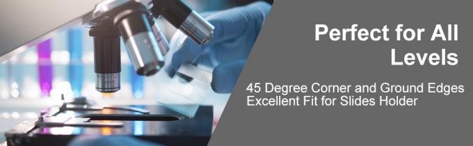 شرائح المجهر والغلافات، شرائح الزجاج الفارغة لمجهر مجموعة - 50 شرائح، 100 غلاف شرائح - للمجهر 2