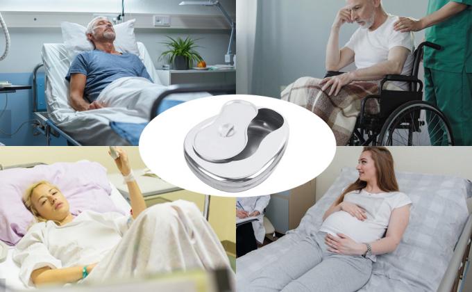 علبة سرير ثابتة ثقيلة المهام ملموسة مصممة لمريض مقيد بالسرير، علبة سرير من الفولاذ المقاوم للصدأ للمراكز الطبية 8