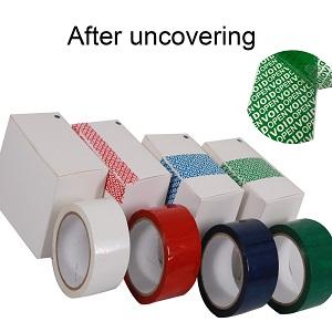 شريط أمني أحمر مزود برقم تسلسلي (48 ملم × 50 ملم × 2 ملم ، 100% نقل إجمالي ، ضخم للغاية 2