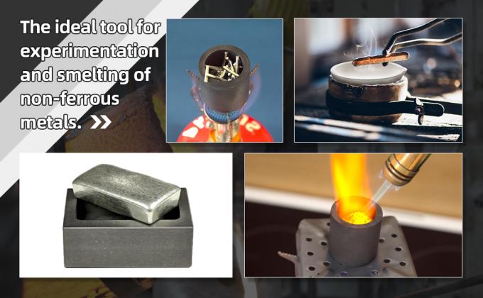 مجموعة صب مصباح الجرافيت الذوبان، بما في ذلك 2 غرافيت صبغة خلط الصبيان، غرافيت صب القالب 5 في 1 الجرافيت 3