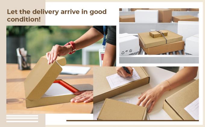 16.7 X 13 X 2.5 بوصة جهاز كمبيوتر محمول صندوق شحن صندوق بريد آمن صناديق بريد كرافت لحزم جهاز كمبيوتر محمول متحرك مع شاحن 7