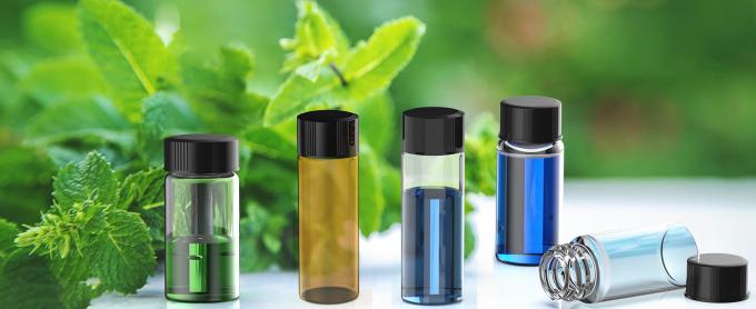 علبة من 100 قنينة زجاجية مع غطاء مسدس فينوليك أسود (4 مل، واضح) 4