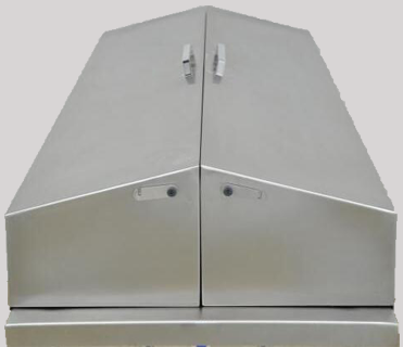 عربة جنازة ذات جودة عالية من الفولاذ المقاوم للصدأ مع غطاء لمعدات خدمة الجنازات 1