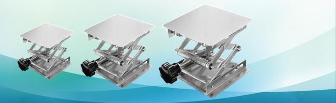 طاولة رفع الفولاذ المقاوم للصدأ التحكم اليدوي المختبر استخدام طاولة رفع جاك مكتب مصعد مختبر مقص 0