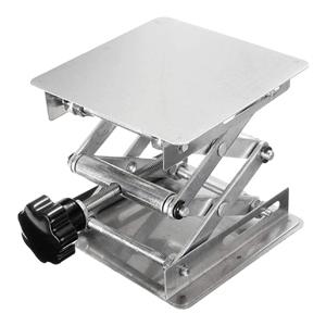 طاولة رفع الفولاذ المقاوم للصدأ التحكم اليدوي المختبر استخدام طاولة رفع جاك مكتب مصعد مختبر مقص 5